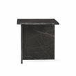 Pemberly Row Modern Transitional Marble End Table in Green Finish