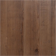 Pemberly Row Reclaimed Pine Wood Round End Table in Mission Brown