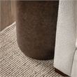 Pemberly Row Transitional Mango Wood Accent End Table in Cocoa Brown
