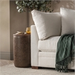 Pemberly Row Transitional Mango Wood Accent End Table in Cocoa Brown