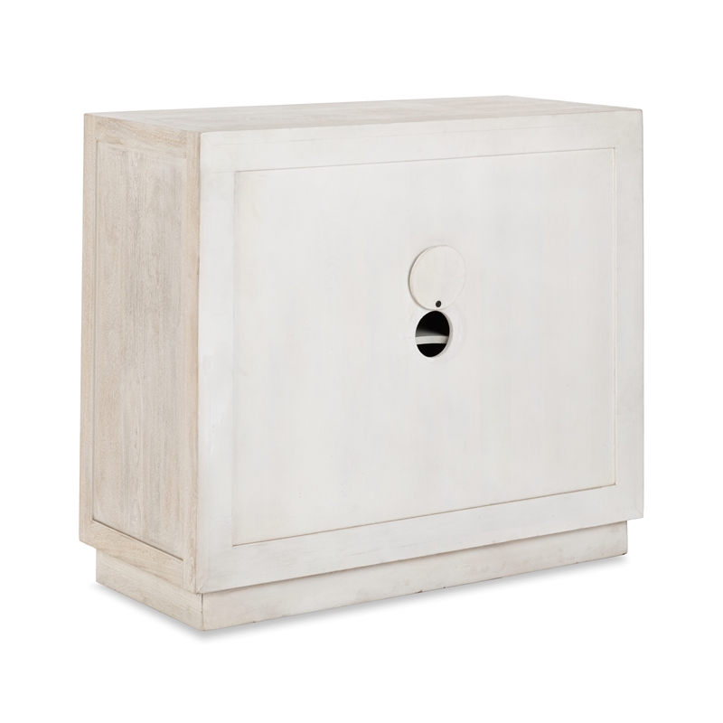 Pemberly Row 2-Door Mango Wood Sideboard Buffet in White Wash