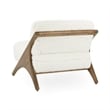 Pemberly Row Transitional Upholstered Accent Chair in Vanilla