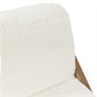 Pemberly Row Transitional Upholstered Accent Chair in Vanilla