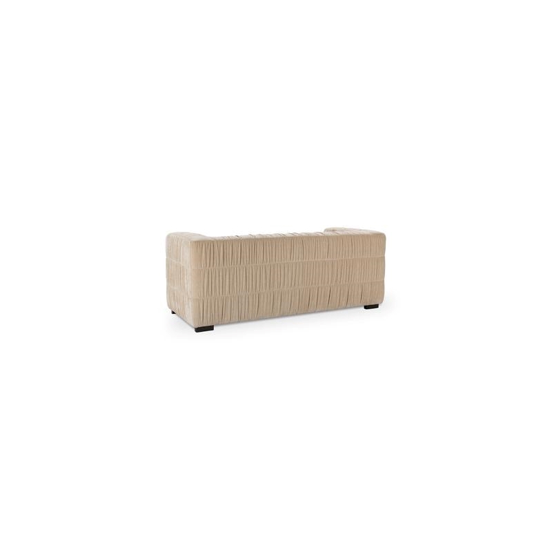 Pemberly Row Transitional Upholstered Fabric Sofa in Vanilla