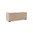 Pemberly Row Transitional Upholstered Fabric Sofa in Vanilla
