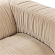 Pemberly Row Transitional Upholstered Fabric Sofa in Vanilla