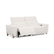 Pemberly Row Zero Gravity Power Recliner Upholstered Sofa in Ivory