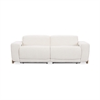 Pemberly Row Zero Gravity Power Recliner Upholstered Sofa in Ivory