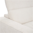 Pemberly Row Zero Gravity Power Recliner Upholstered Sofa in Ivory