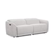 Pemberly Row Zero Gravity Power Recliner Upholstered Sofa in Gray