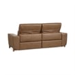 Pemberly Row Zero Gravity Power Recliner Upholstered Sofa in Tan