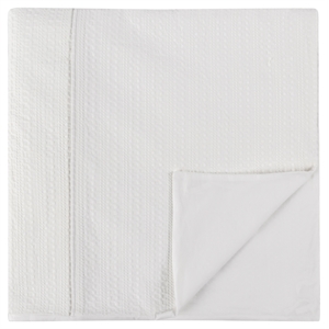 Pemberly Row Contemporary 3-Piece Cotton Fabric King Duvet Set in Ivory
