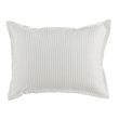 Pemberly Row Contemporary Cotton Standard Sham in Ivory Finish