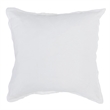 Pemberly Row Contemporary Soft Cotton Linen Sham in White Finish