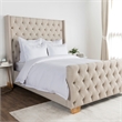 Pemberly Row Contemporary Soft Cotton Linen Sham in White Finish