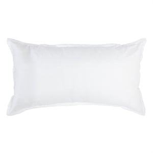 Pemberly Row Contemporary Soft Cotton Linen Sham in White Finish