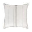 Pemberly Row Contemporary Linen Cashmere Euro Stripe Sham in Gray
