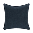 Pemberly Row Modern Transitional Linen Fabric Throw Pillow in Blue