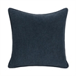 Pemberly Row Modern Transitional Linen Fabric Throw Pillow in Blue