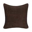 Pemberly Row Transitional Linen Fabric Throw Pillow in Brown