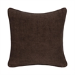 Pemberly Row Transitional Linen Fabric Throw Pillow in Brown