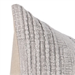 Pemberly Row Transitional Cotton Fabric Throw Pillow in Gray