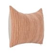 Pemberly Row Transitional Cotton Fabric Throw Pillow in Terracotta