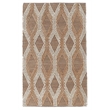 Pemberly Row Modern Transitional Jute Blend Area Rug in Ivory