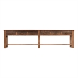 Pemberly Row Transitional Reclaimed Wood 6Dwr Console Table in Natural