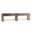Pemberly Row Transitional Reclaimed Wood 6Dwr Console Table in Natural