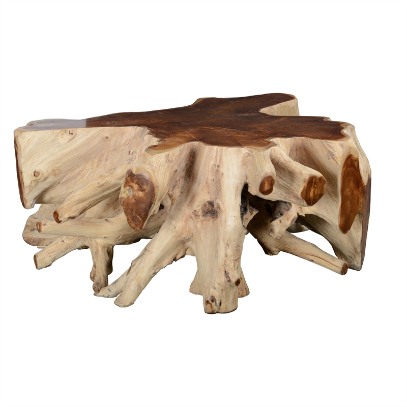 Pemberley Row Teak Natural Coffee Table Rectangular Durable