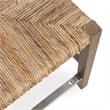 Pemberly Row Transitional Banana Bark Counter Stool in Brown