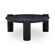 Pemberly Row Transitional Mango Wood Coffee Table in Espresso