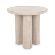 Pemberly Row Transitional Mango Wood End Table in White Finish