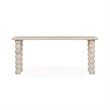 Pemberly Row Modern Transitional Solid Wood Console Table in Cream