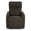 Pemberly Row Transitional Power Recliner Accent Chair in Brown