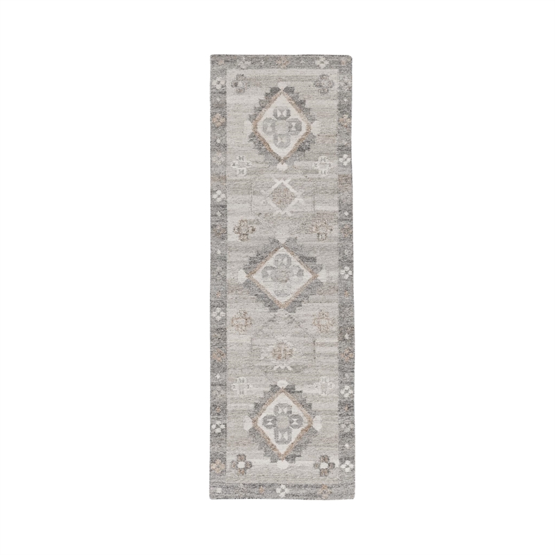 Pemberly Row 2.6x8 Handwoven Performance Rug Runner in Multi-Color