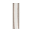 Pemberly Row Transitional 2.6x8 Handwoven Stripe Ivory Area Rug Runner