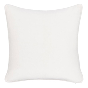 Pemberly Row Transitional Linen Fabric Throw Pillow in Ivory