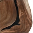 Pemberly Row Transitional Live Edge Coffee Table Natural in Natural
