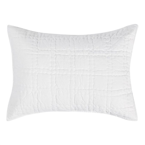 Pemberly Row 20x26&quot Cotton Standard Sham with Silvadur Tech in White