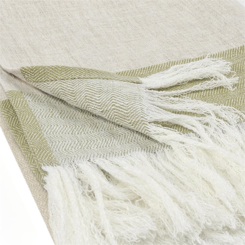 Pemberly Row Linen Fabric Green Multicolor 50