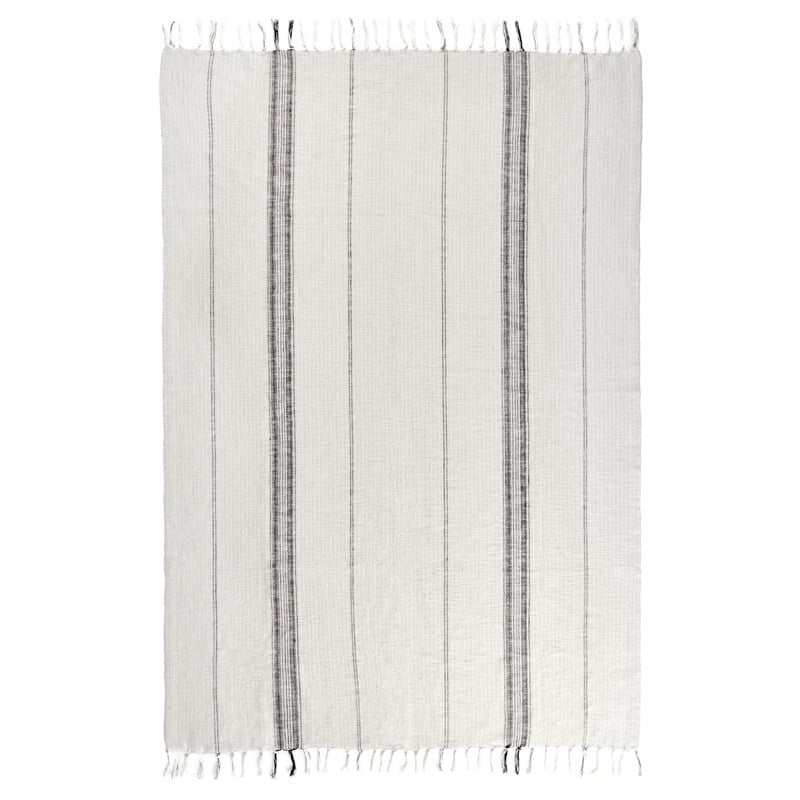 Pemberly Row Cotton Linen Throw Blanket 50