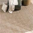 Pemberly Row 8'x10' Jute Handwoven Sustainable Beige Accent Area Rug