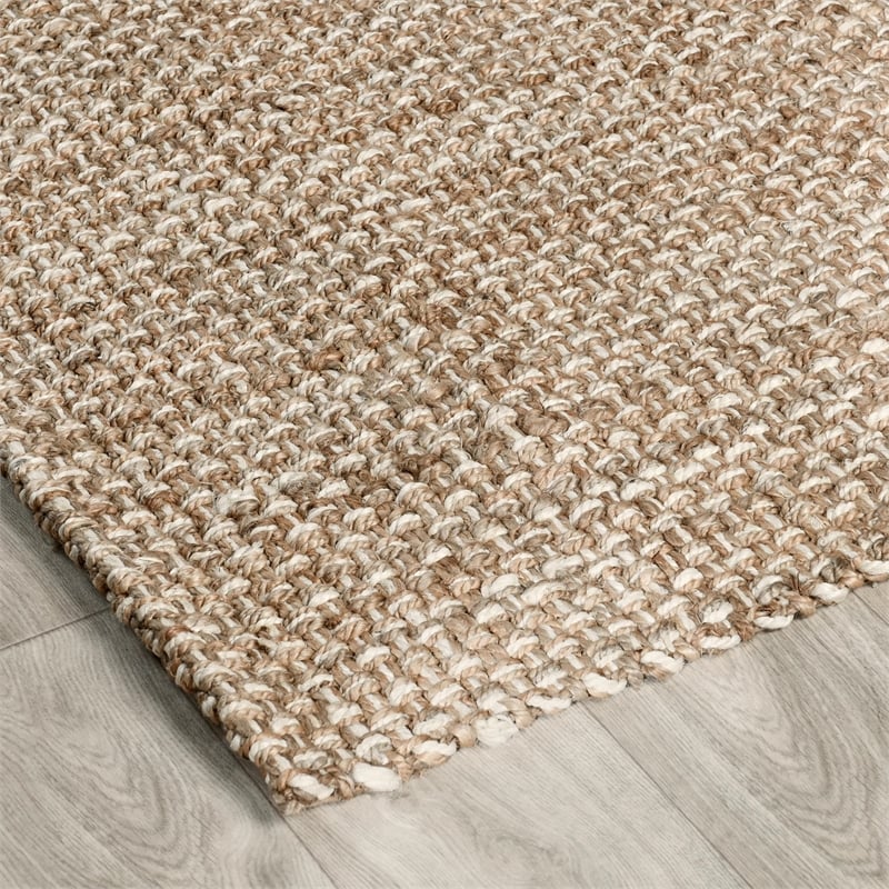 Pemberly Row 8'x10' Jute Handwoven Sustainable Beige Accent Area Rug