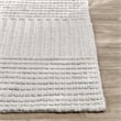 Pemberly Row 5'x8' Recycled Fabric Handwoven Sustainable Ivory Accent Area Rug