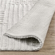 Pemberly Row 9'x12' Recycled Fabric Handwoven Sustainable Ivory Accent Area Rug