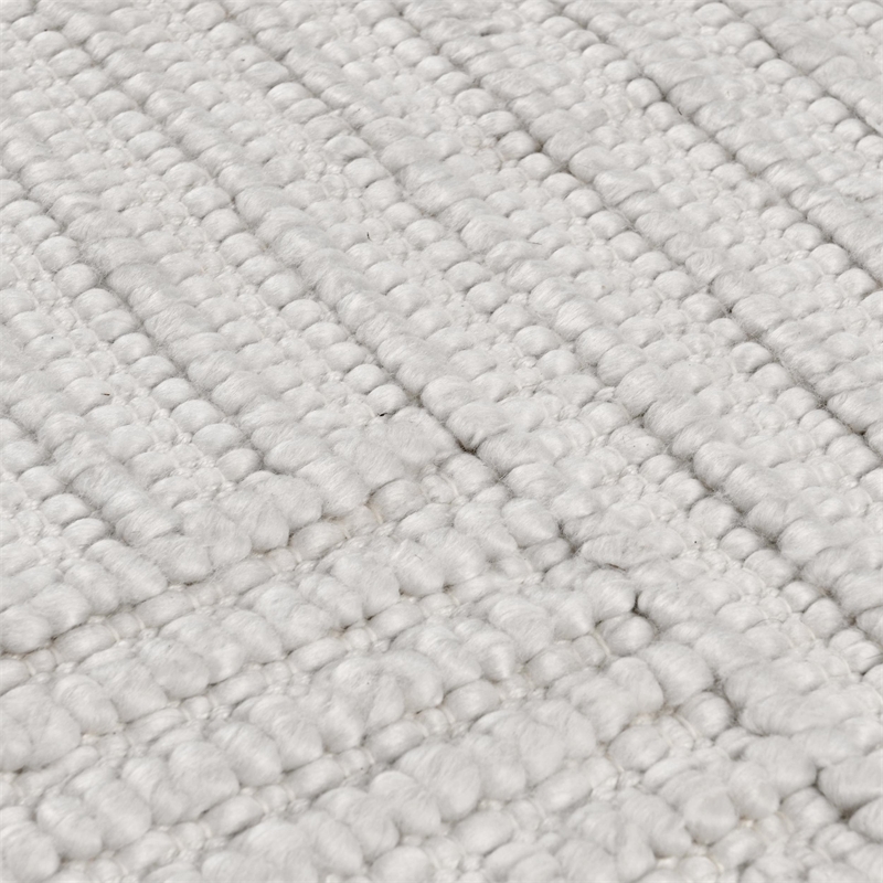 Pemberly Row 9'x12' Recycled Fabric Handwoven Sustainable Ivory Accent Area Rug