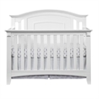 Pemberly Row Modern 7-Piece Full Baby Wood Crib Set in White