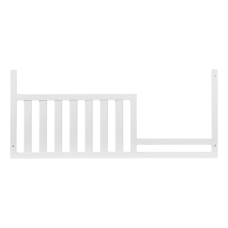 Pemberly Row Modern 7-Piece Full Baby Wood Crib Set in White